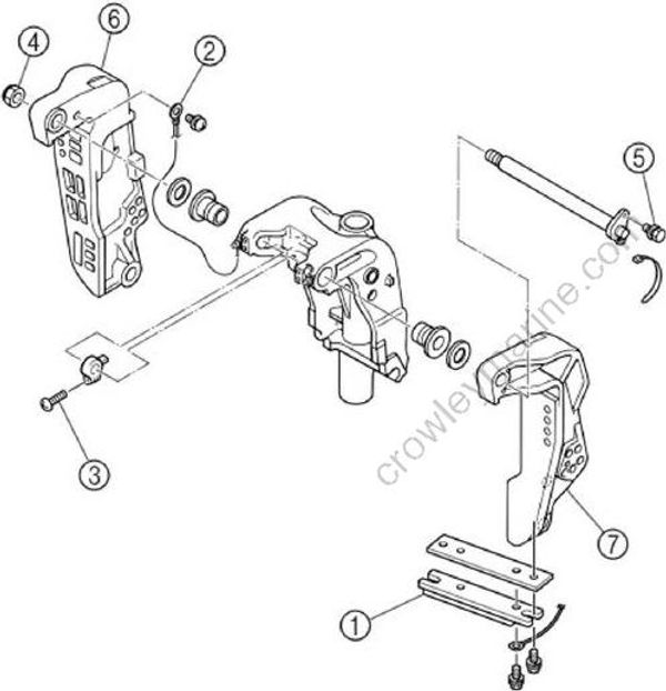 Bracket Unit [Clamp Bracket And Swivel Bracket] [2008] | Crowley Marine