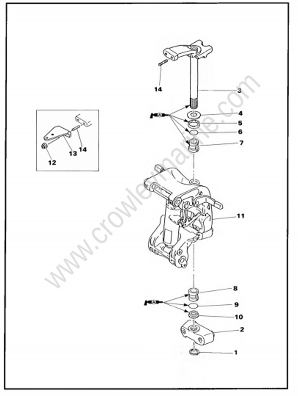 Bracket Unit [Steering Bracket Removal] [2000] | Crowley Marine