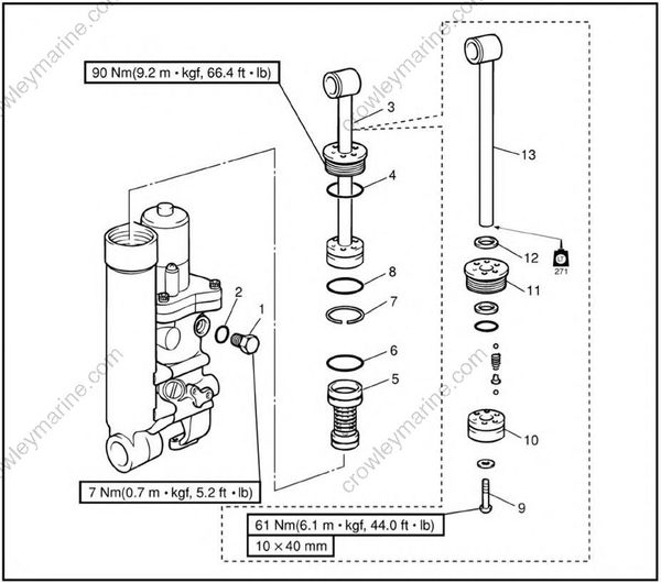 Bracket Unit [Tilt Cylnder Assembly] [2005] | Crowley Marine