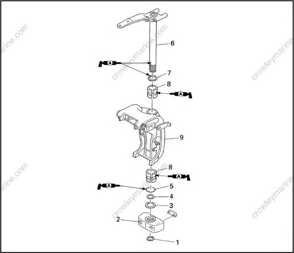Bracket Unit [Steering Arm] [2002] | Crowley Marine