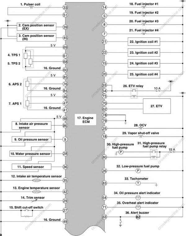 Electrical System [Ecm Circuit Diagram] [2017] Crowley Marine
