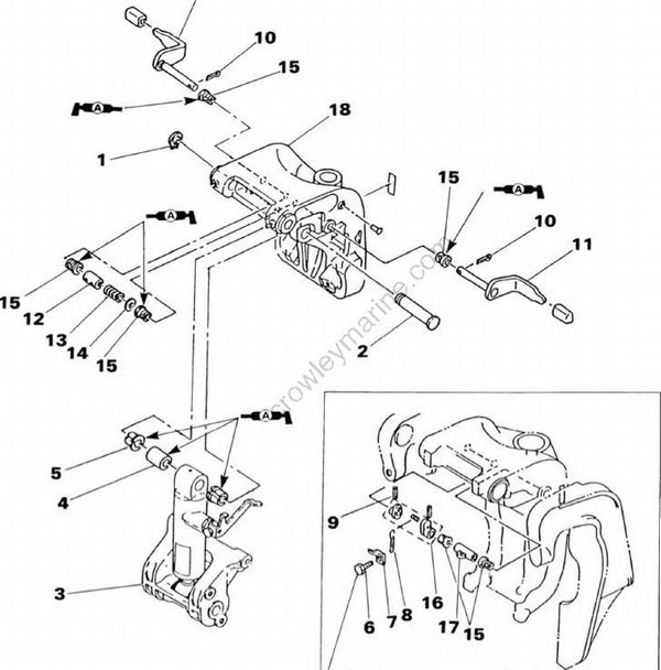 Bracket Unit [Swivel Bracket Removal] [2000] | Crowley Marine