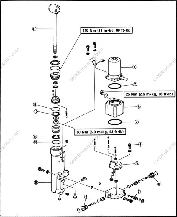 Bracket Unit [Power Tilt Unit] [1989] | Crowley Marine