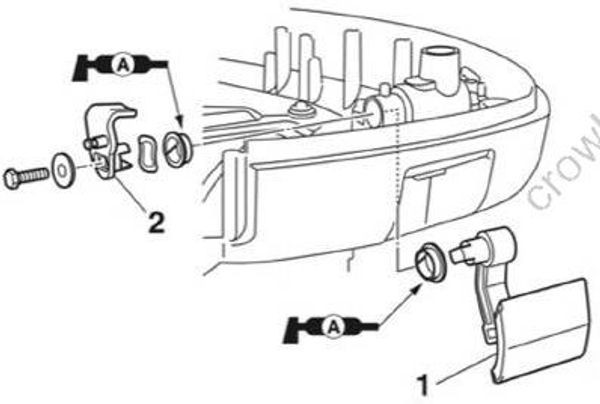 Bracket Unit [Ptt Switch And Cowling Lock Lever] [2017] | Crowley Marine