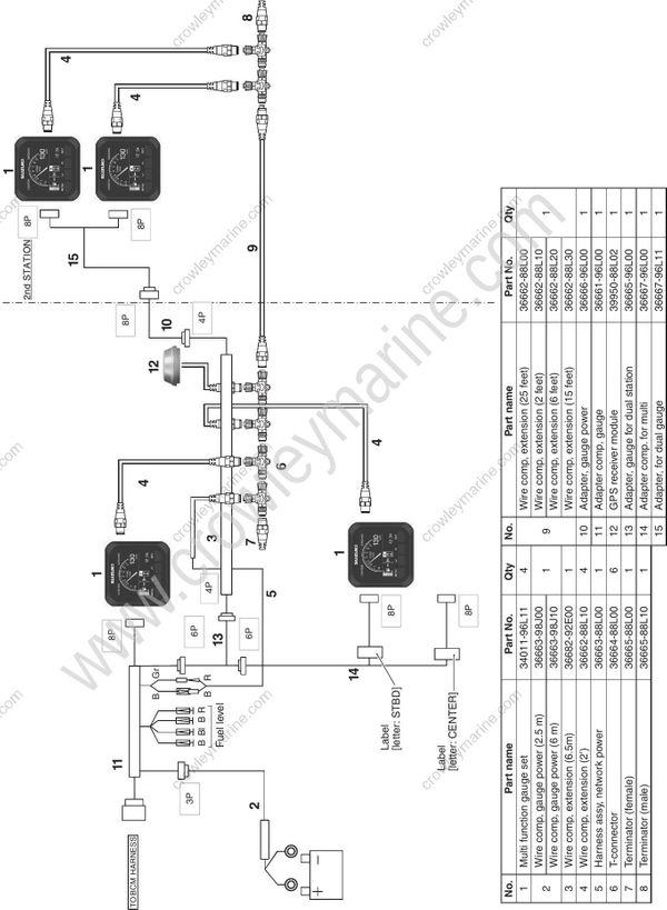 Setup Manual DF350A Multi Function Gauge System Connection Crowley Marine