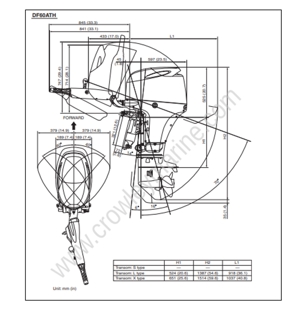 Setup Manual DF60A, DF40A, DF50A Outboard Motor Installation Crowley