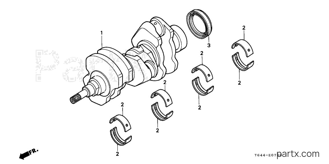 Honda H6522 A2H - CRANKSHAFT