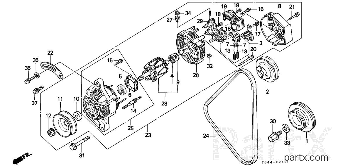 Honda H6522 A2 - ALTERNATOR