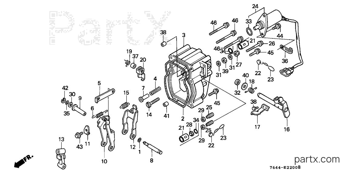 Honda H6522 A4 - GOVERNOR CONTROL