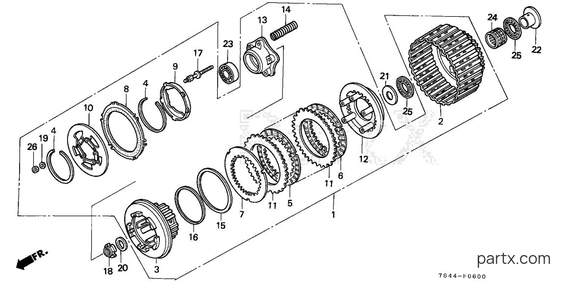 Honda H6522 A4 - CLUTCH