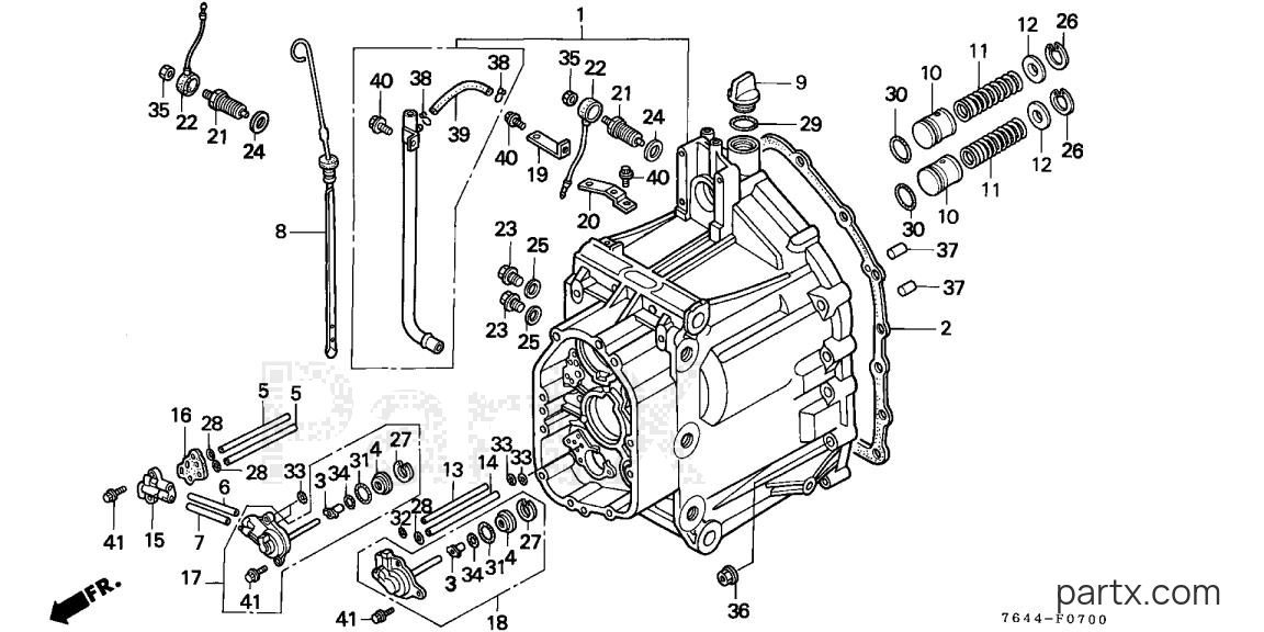 Honda H6522 A2 - FRONT TRANSMISSION CASE