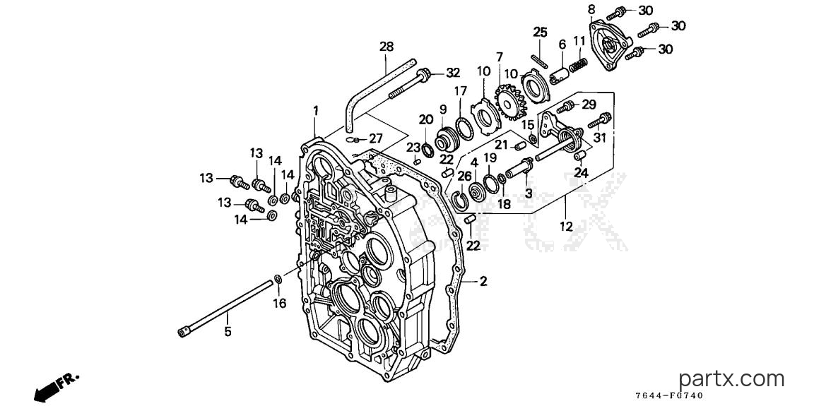 Honda H6522 A2 - TRANSMISSION CONTROL CASE