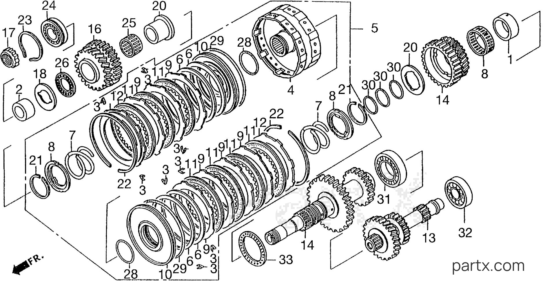 Honda H6522 A2H - COUNTERSHAFT