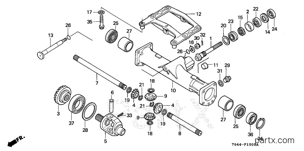 Honda H6522 A2 - FRONT DIFFERENTIAL GEAR