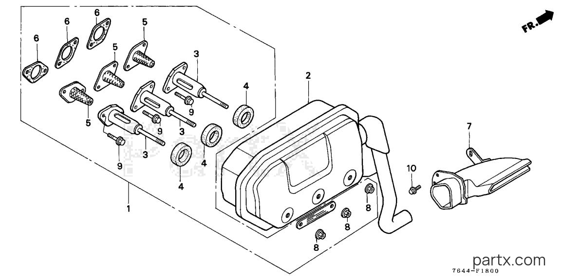 Honda H6522 A4 - MUFFLER