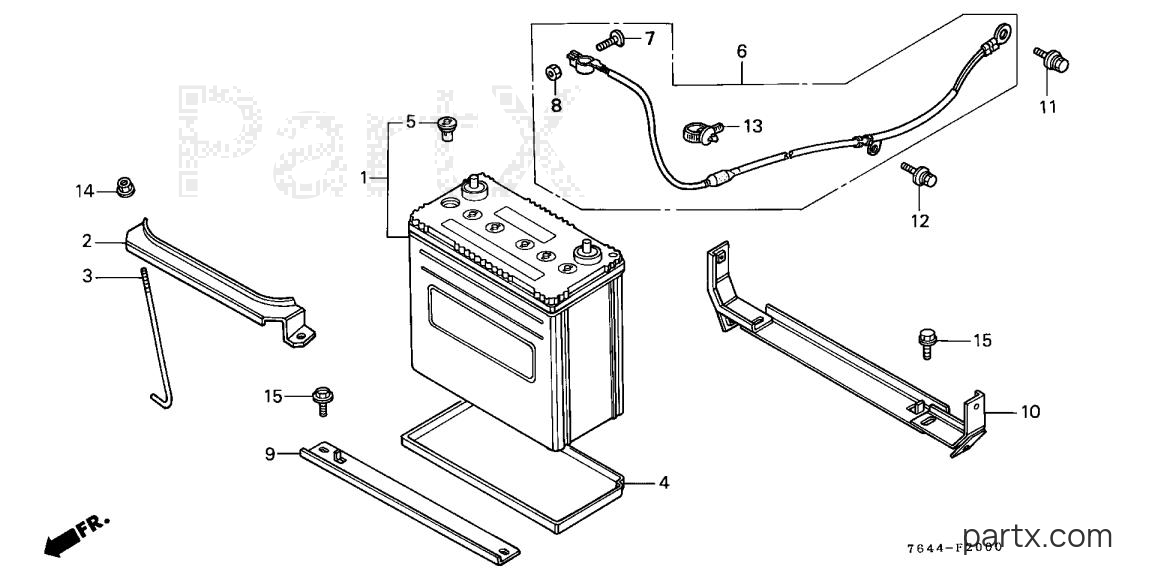 Honda H6522 A2 - BATTERY