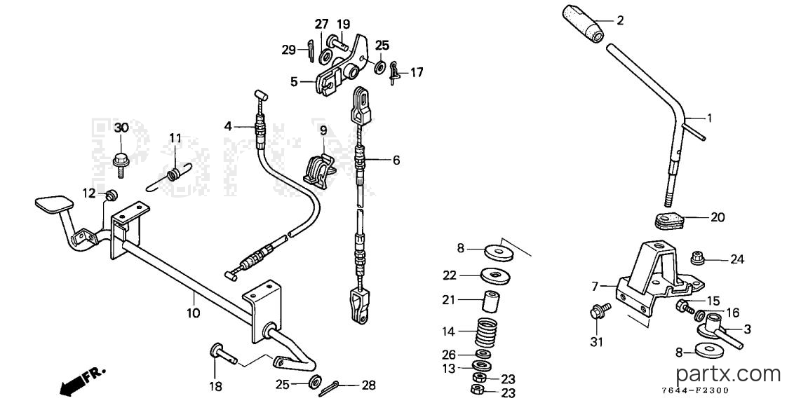 Honda H6522 A2 - ACCELERATOR LEVER