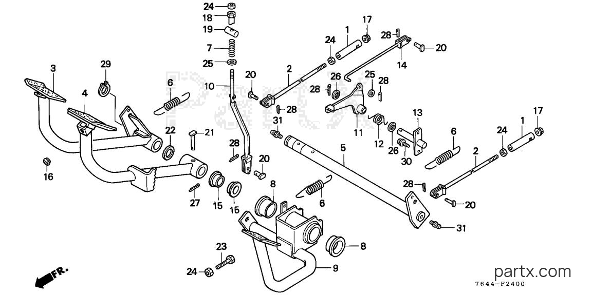 Honda H6522 A4 - PEDAL