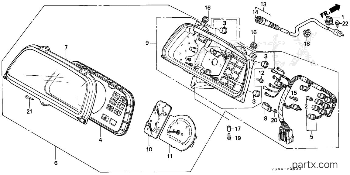Honda H6522 A2 - COMBINATION METER