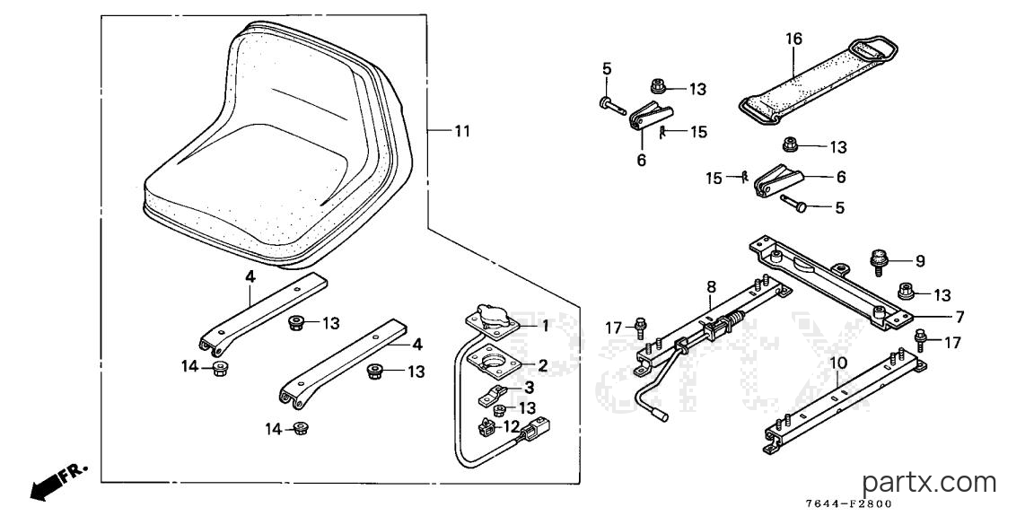 Honda H6522 A2H - SEAT