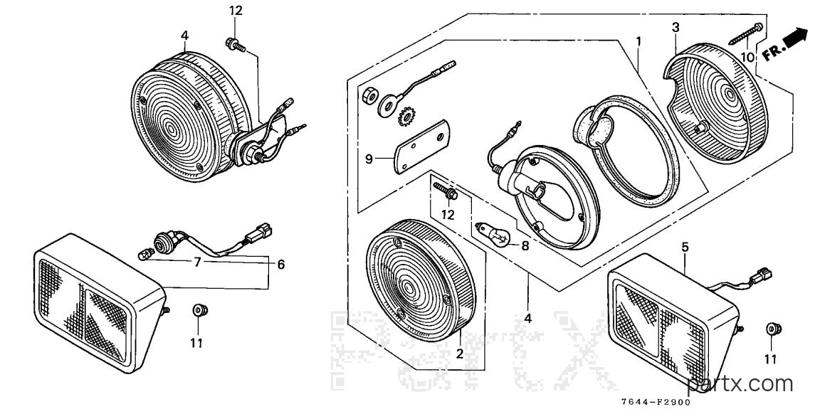 Honda H6522 A2 - FLASHING WARNING LIGHT