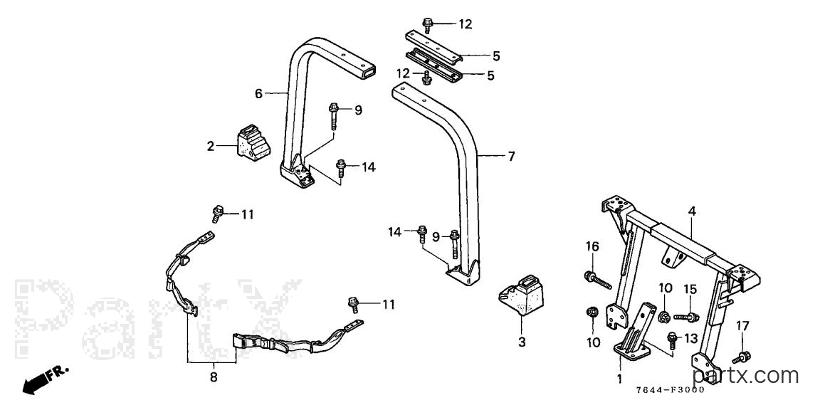 Honda H6522 A4 - ROLL OVER PROTECTOR