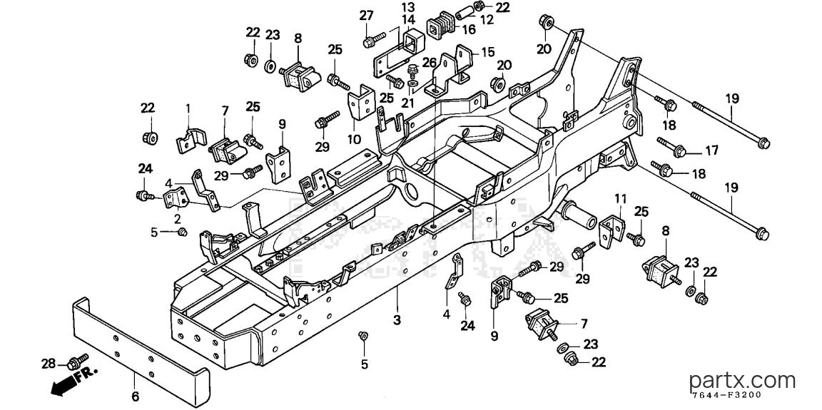 Honda H6522 A4H - FRAME