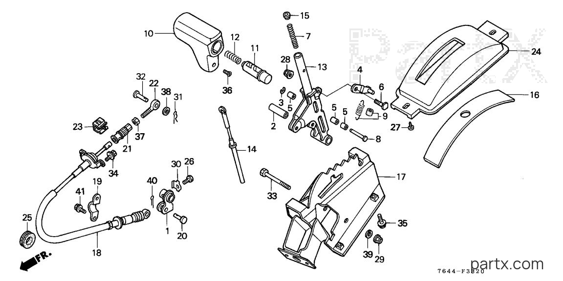 Honda H6522 A2 - SELECT LEVER