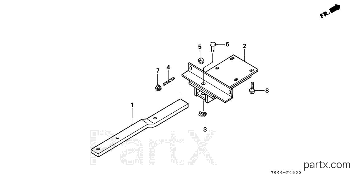Honda H6522 A4 - DRAW BAR BRACKET