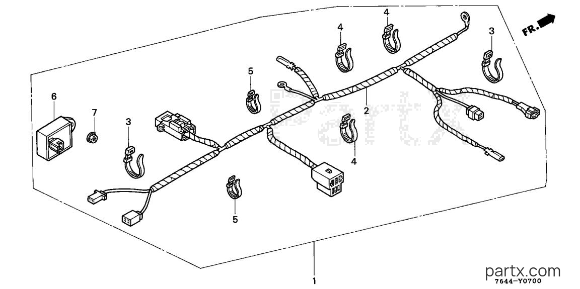 Honda H6522 A4 - SUB WIRE HARNESS
