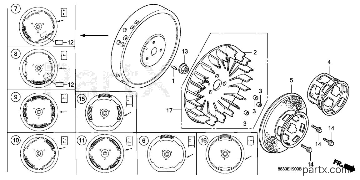 Honda G200 SZDW - FLYWHEEL