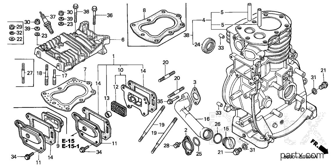 Honda G300 PB6 - CYLINDER