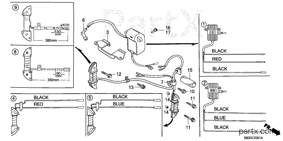 Honda G400 QJ0 - IGNITION COIL - C.D.I. UNIT