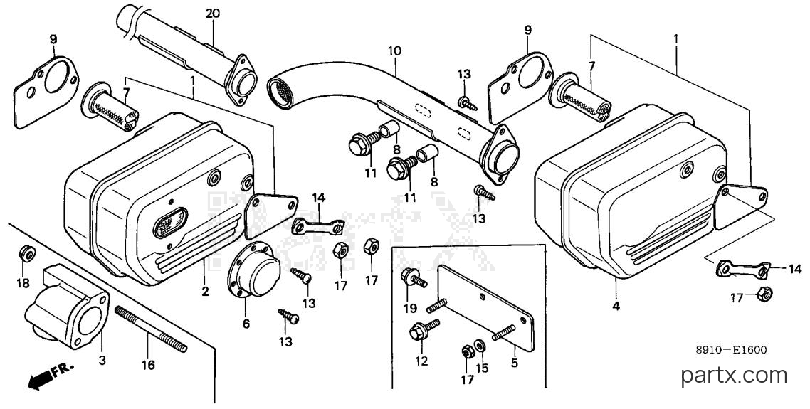 Honda GV400K1 ADAA - MUFFLER