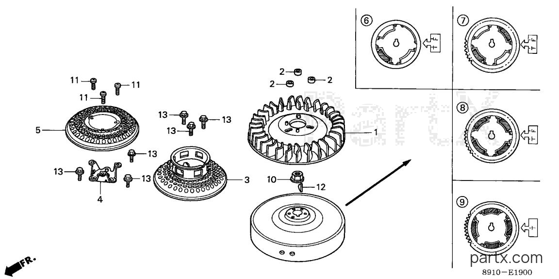 Honda GV400 ADAA - FLYWHEEL