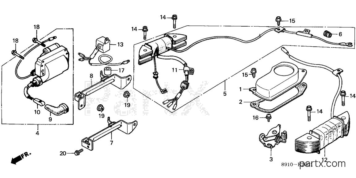 Honda GV400K1 ADJD - IGNITION COIL (2)