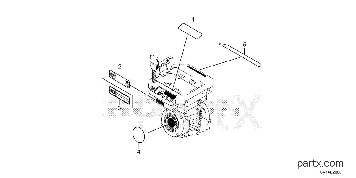 Honda GXE2.0S Q1 - LABEL