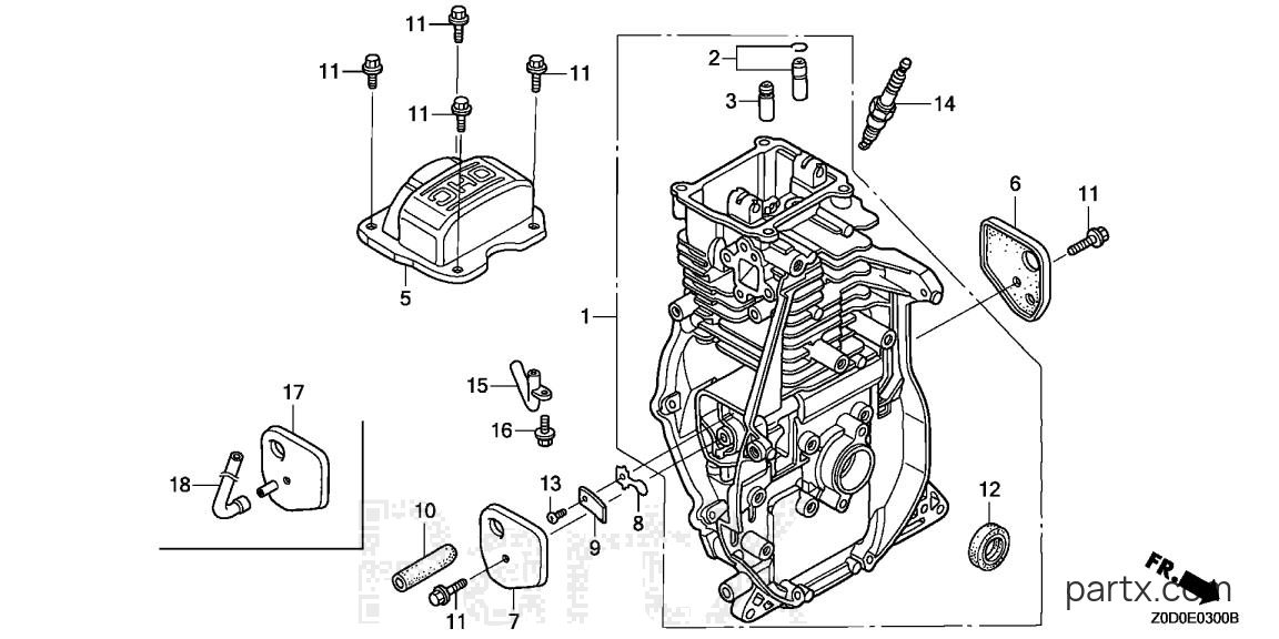 Honda GX100 VEG - CYLINDER