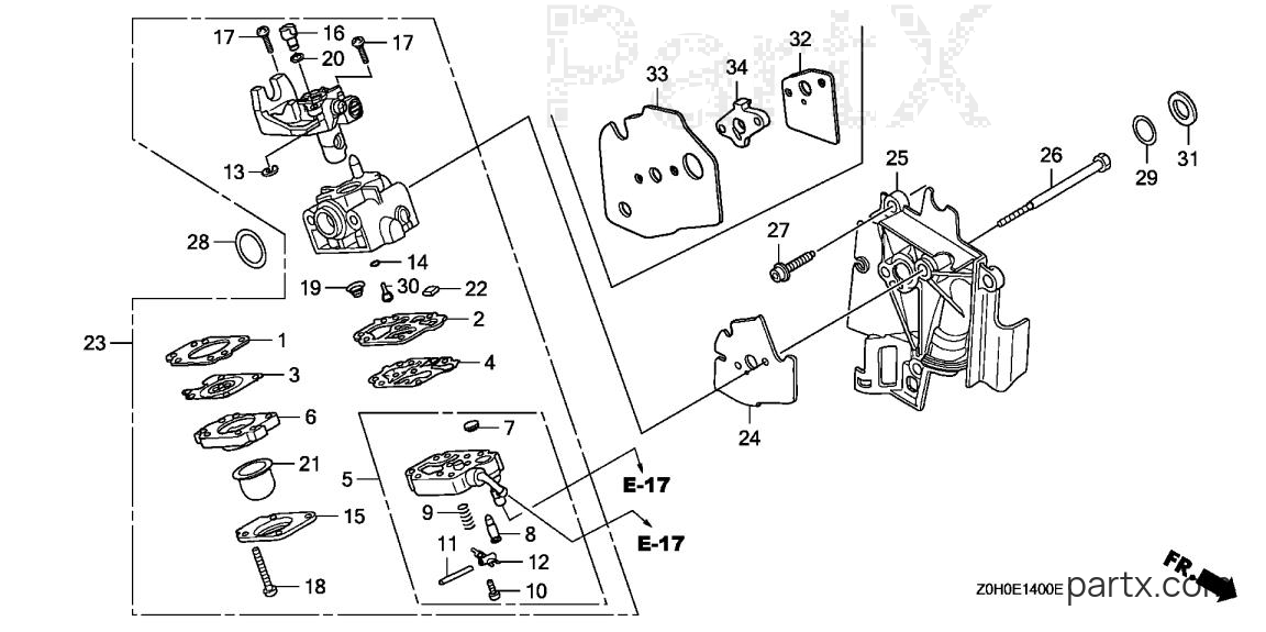Honda GX25 TA2 - CARBURETOR