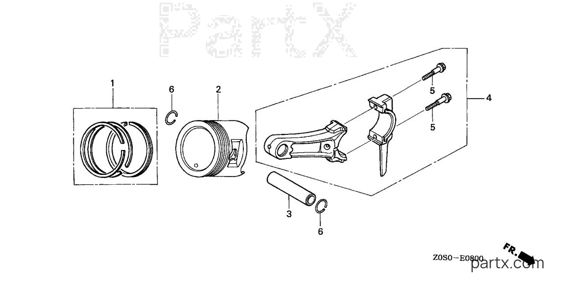 Honda GX120T3X HTC2 - PISTON