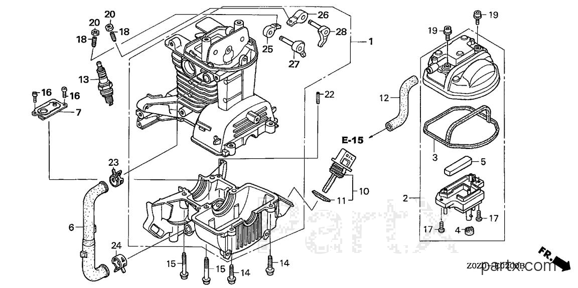 Honda GX35 SA2 - CRANKCASE SET