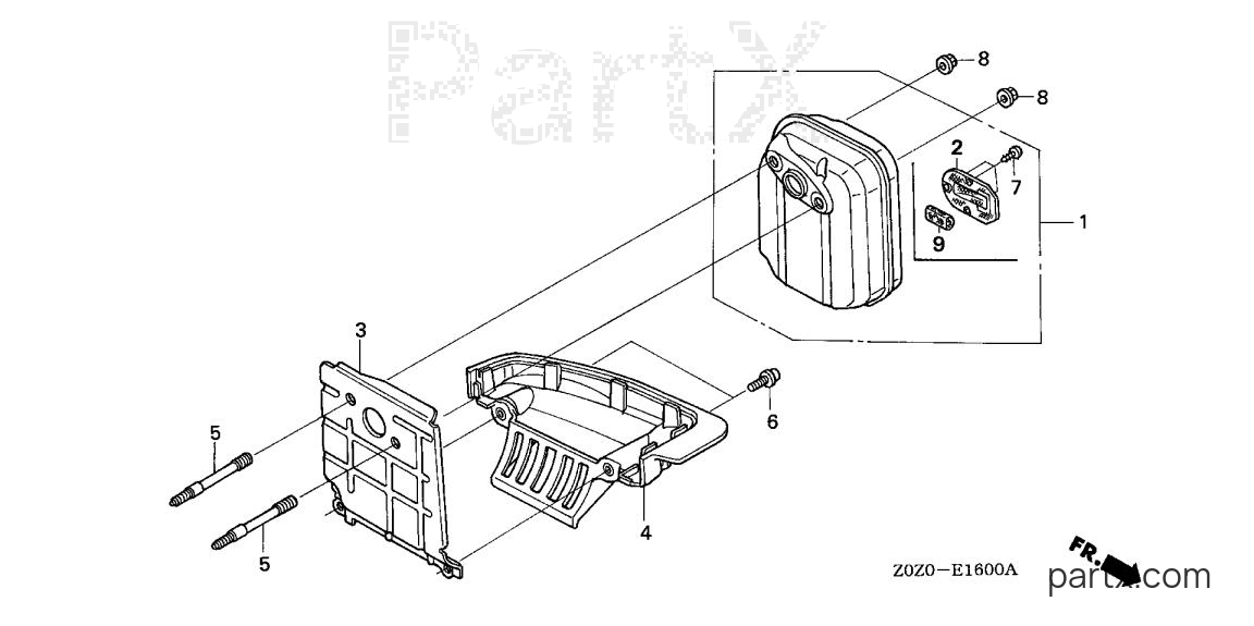 Honda GX35 SLT - MUFFLER