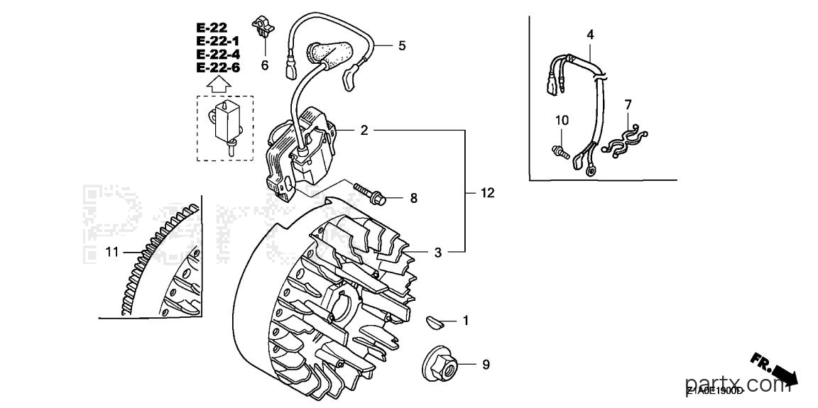Honda GC190A QHAD - FLYWHEEL