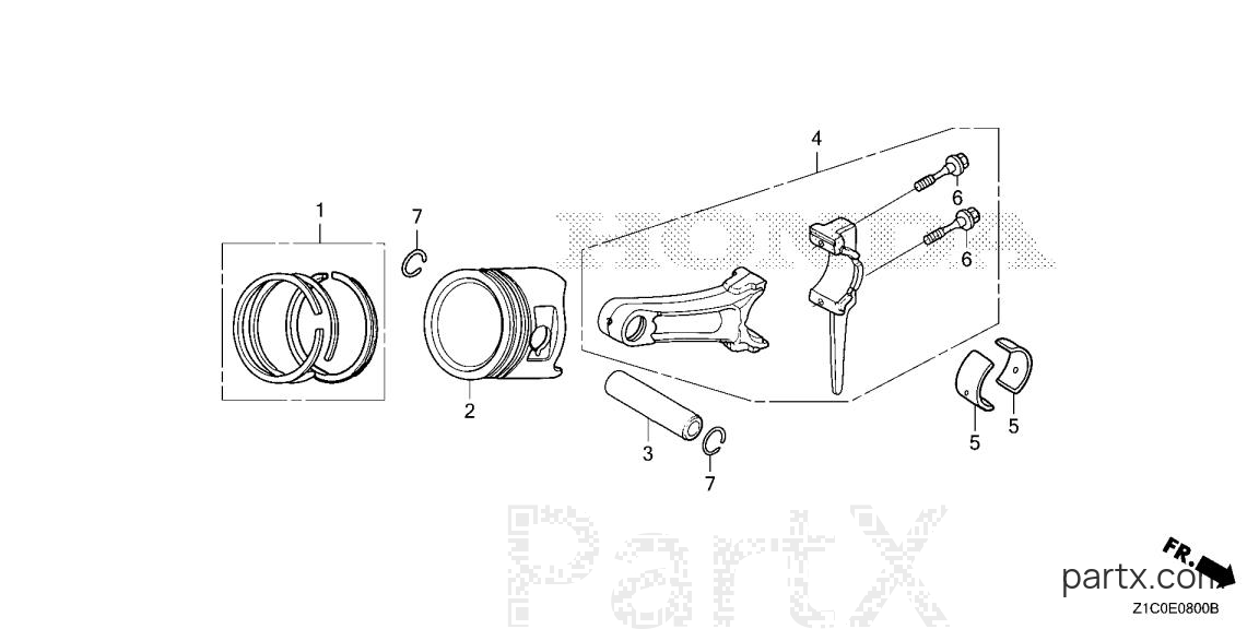 Honda GX390T1 QA2 - PISTON