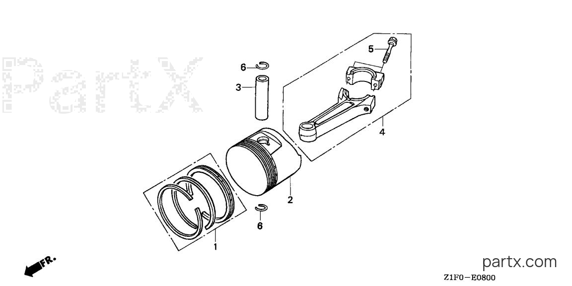Honda GXV340T2 DP23 - PISTON