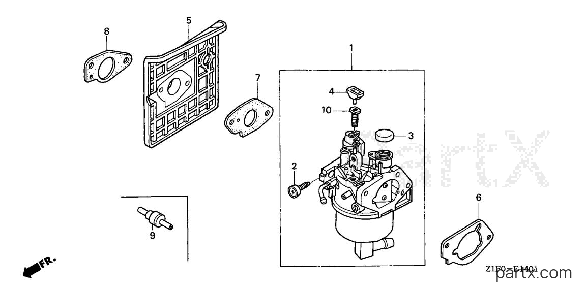 Honda GXV340T2 DP23 - CARBURETOR (2)