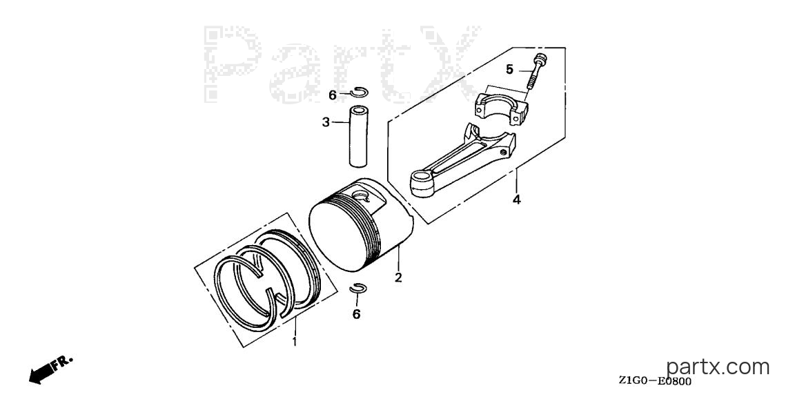 Honda GXV390A1 DA33 - PISTON