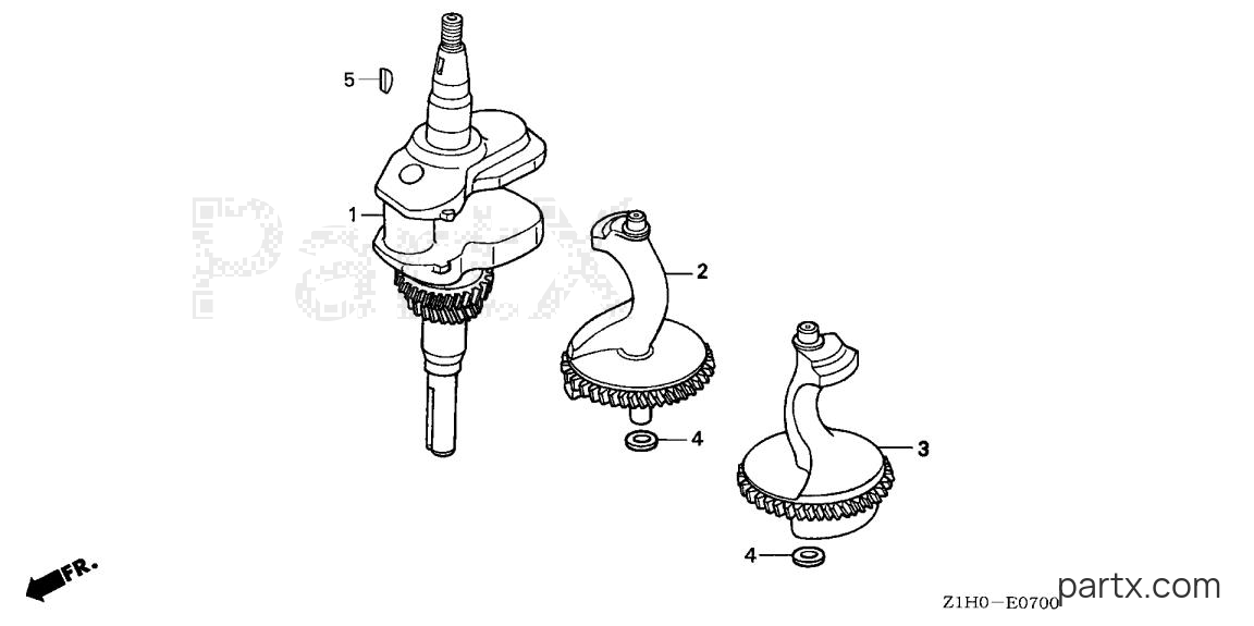 Honda GXV340A2 DE33 - CRANKSHAFT