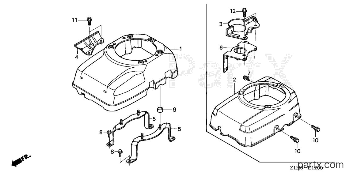 Honda GXV340A2 DET3 - FAN COVER