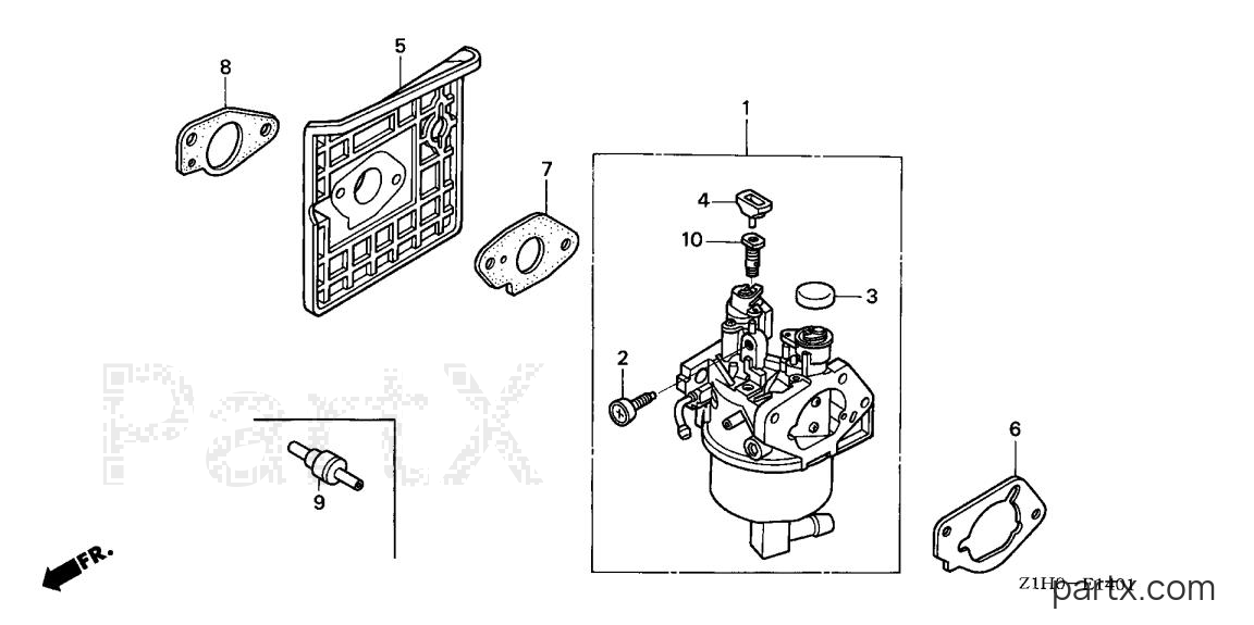 Honda GXV340A2 DP23 - CARBURETOR (2)